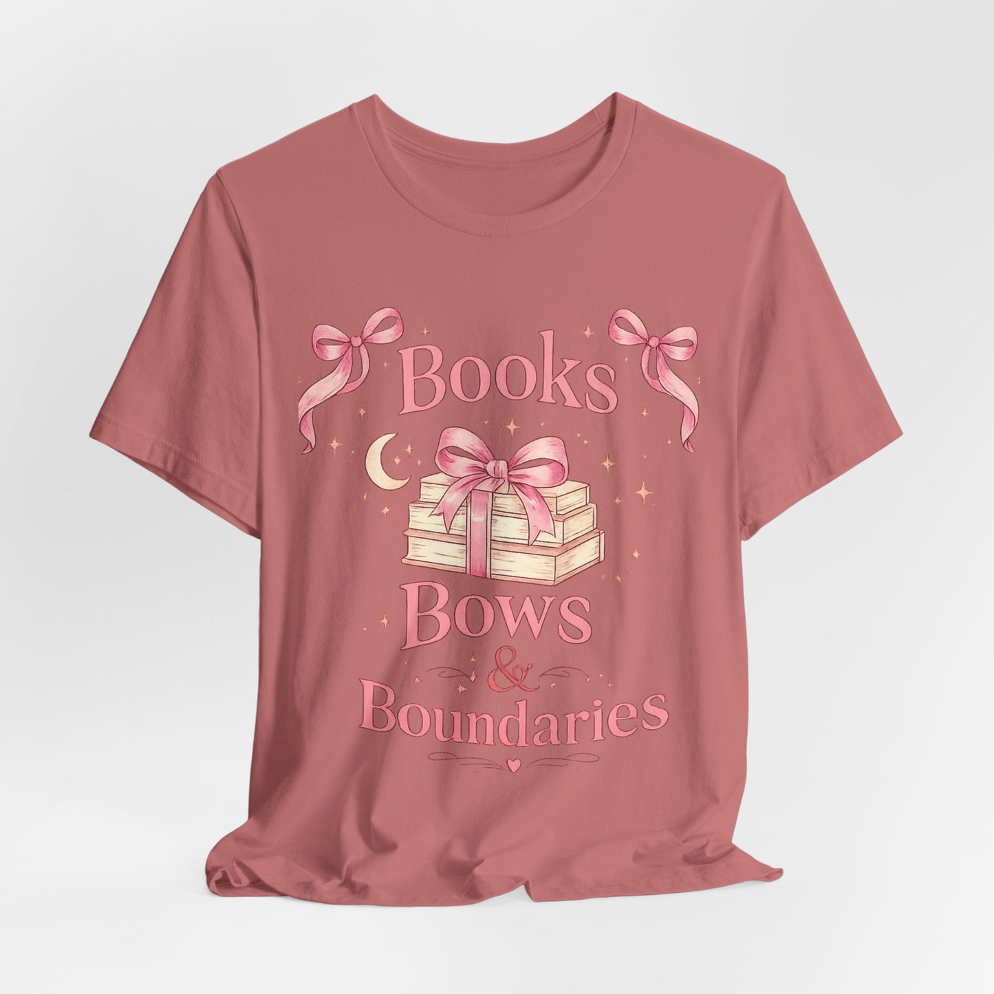 Books Bows & Boundaries Tee