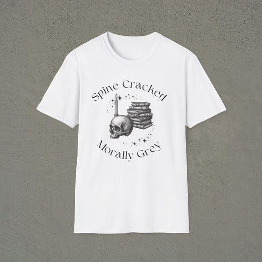 Spine Cracked, Morally Grey Graphic Tee