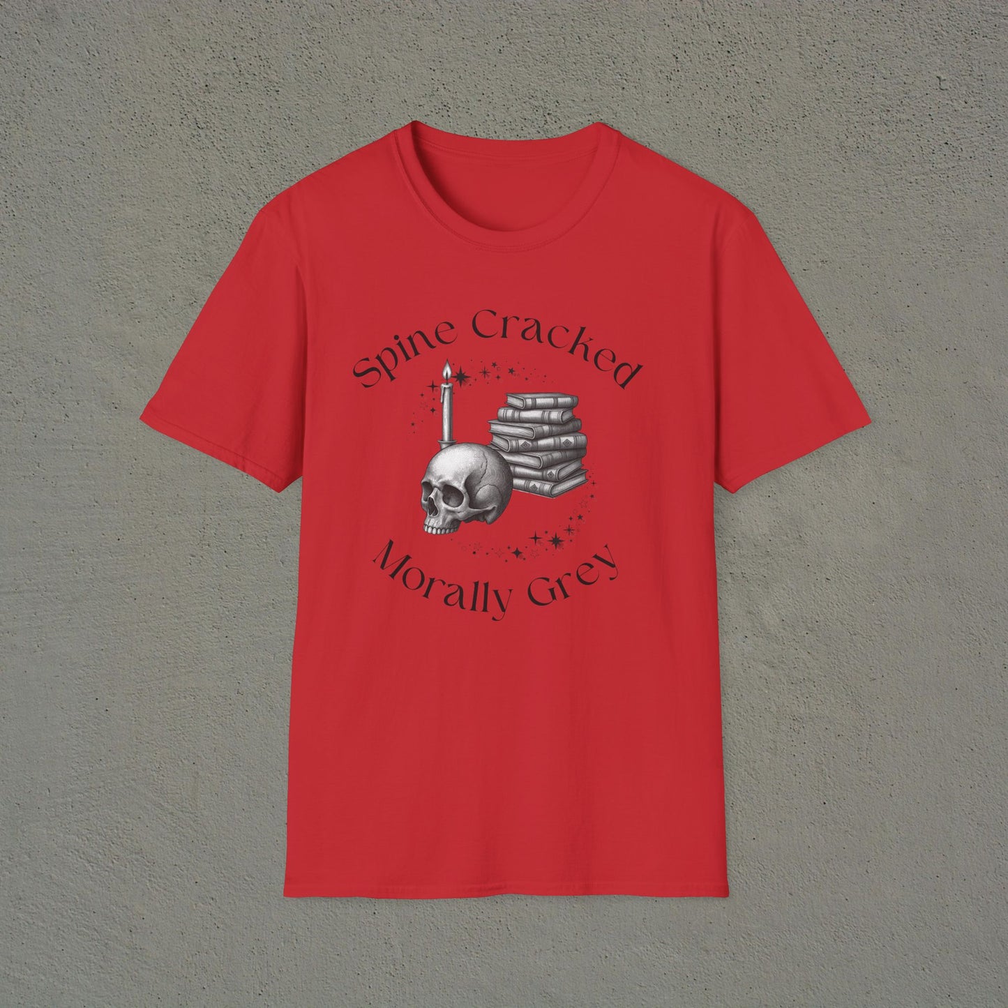 Spine Cracked, Morally Grey Graphic Tee