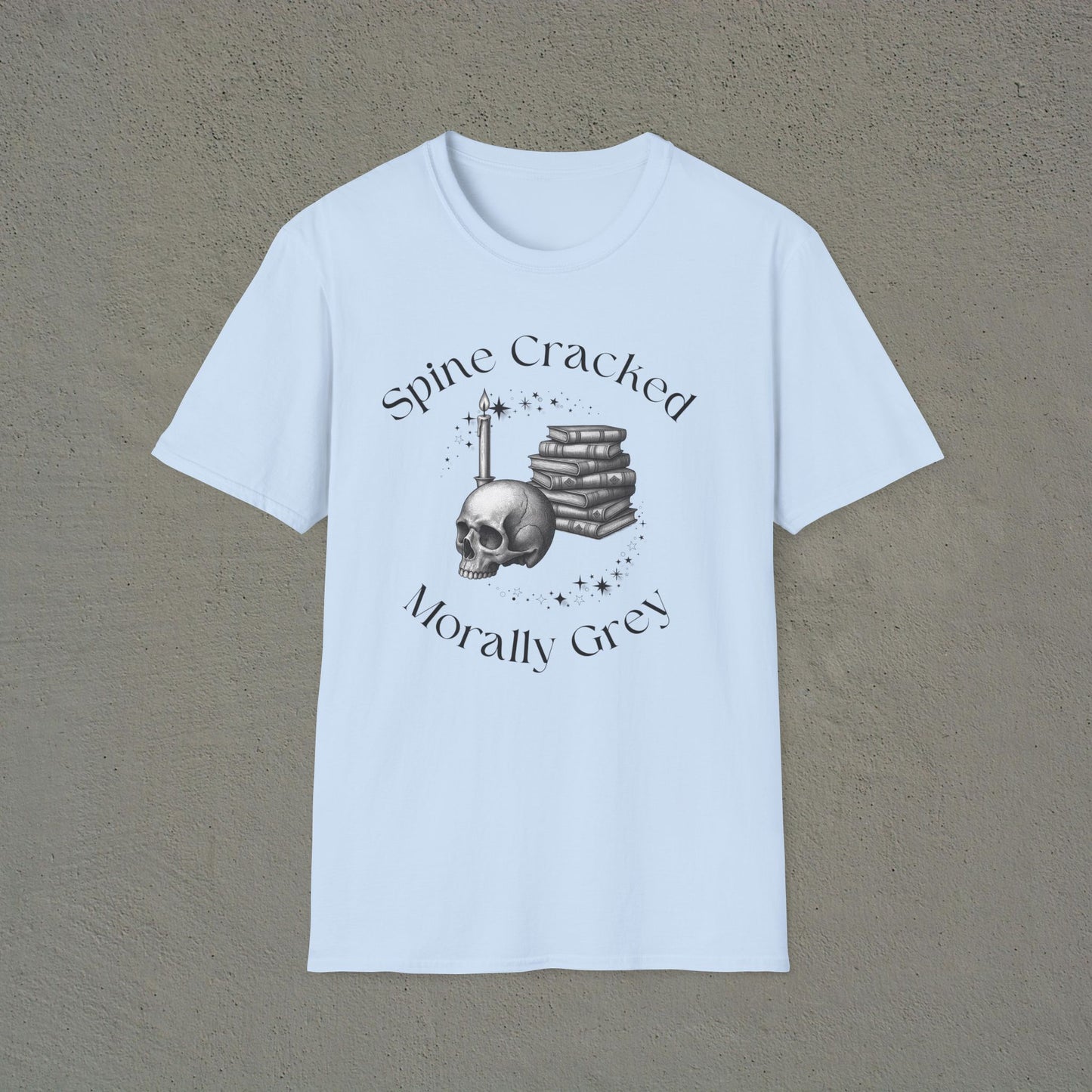 Spine Cracked, Morally Grey Graphic Tee
