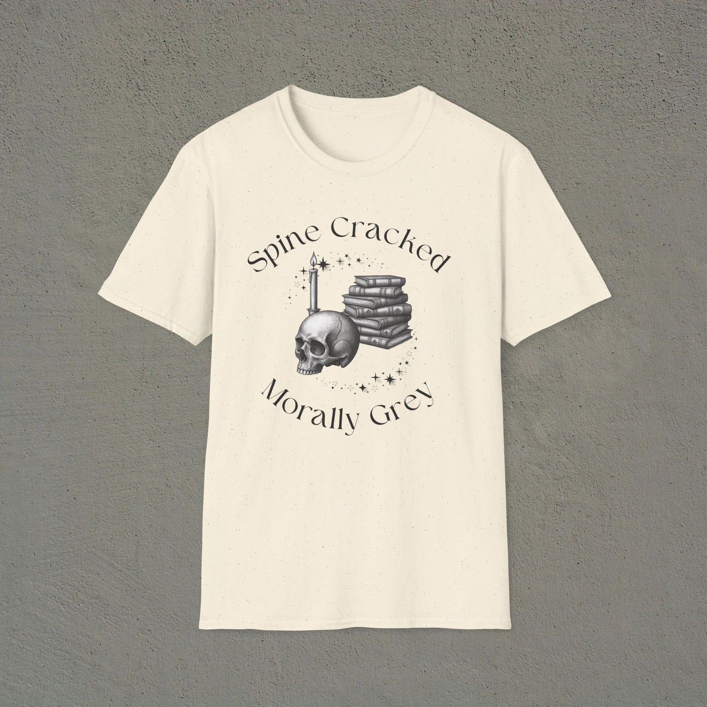 Spine Cracked, Morally Grey Graphic Tee